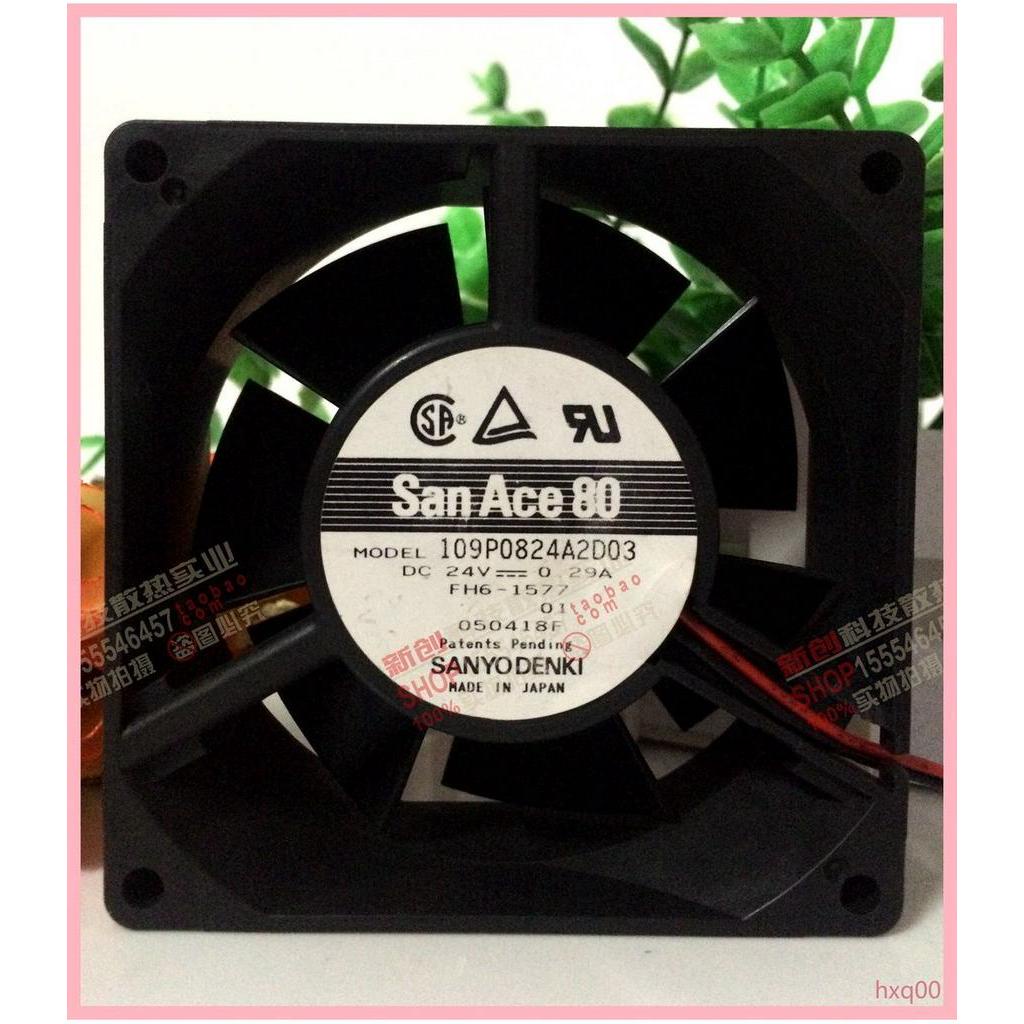 ญี่ปุ่น Sanyo 109P0824A2D03 24V 0.29 8 ซม.8032 ความถี่พัดลมแปลง 80 * 32 มม.