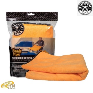 Chemical Guys Miracle Dryer Absorber Premium Microfiber Towel with Silk Edges, 36x 25(ผ้าเช็ดแห้ง)