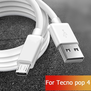 For Tecno pop 4 Cable สายชาร์จ สาย pova 2 spark 5 6 ชาร์จอย่างรวดเร็ว