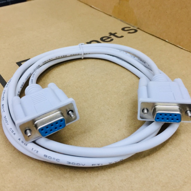 Null modem Cable 1.5m. Cross cable 9pin to 9pin