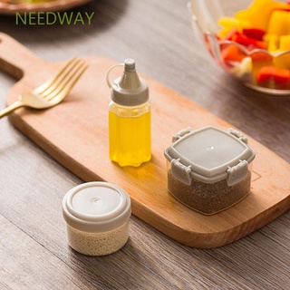 Needway กล่องใส่เครื่องปรุง Pp ขนาดเล็กแบบพกพา 4ชิ้น