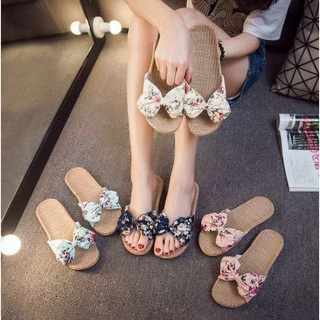 รองเท้าแตะของผู้หญิงมี6สี แฟชั่นใหม่รองเท้าแตะแบน สบาย ๆ กันลื่น ins-09