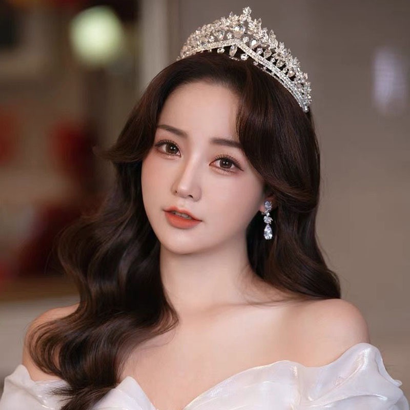 มงกุฎเจ้าสาว แฟชั่นหรูหรา สไตล์ยุโรปและอเมริกา รูปที่ 8