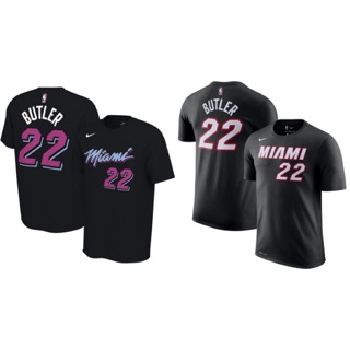 เสื้อยืด ลายบาสเก็ตบอล NBA Gametime Miami Heat No 22 Jimmy Butler