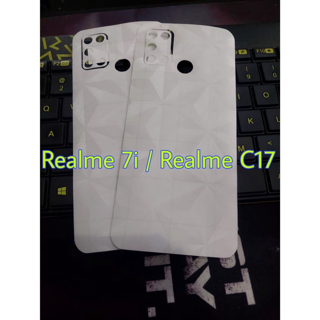 Skin Carbon Realme 7i / Realme C17 Carbon DIAMOND Back Skin Back Protector Handphone