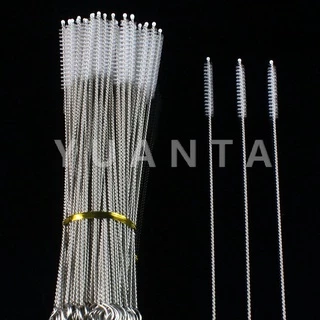 YUANTA แปรงล้างหลอดดูด จุกนม ขนไนล่อน ไม่ทำให้เป็นรอย สแตนเลส Stainless steel soft straw straw brush