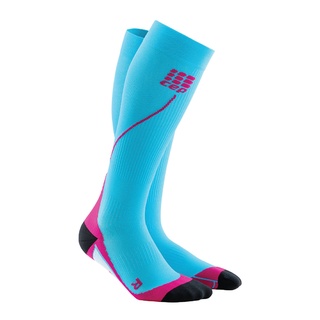 CEP PRO+ RUN SOCKS 2.0, HAWAII BLUE/PINK, WOMEN II