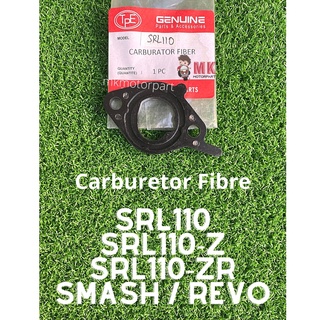 คาร์บูเรเตอร์ไฟเบอร์ SRL110 SRL Z zR SMASH REVO Plastik Hitam ฉนวนคาร์บูเรเตอร์ไฟเบอร์