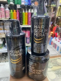 Carebeau แคบิว เคราติน แชมพู400มล+ทรีทเม้นท์500มล+เซรั่ม280มล (1ชุดมี3ชิ้น)บำรุงผม เคราติน