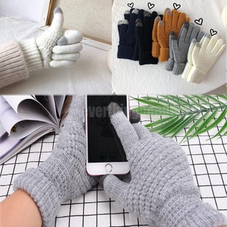 ถุงมือทัชสกีน บุขนอย่างหนา Winter Touch Screen Gloves Women Men ถุงมือ ทัชสกรีน touch screen Model Number: ST003