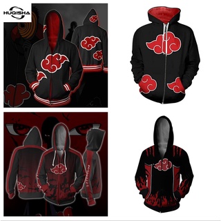 เสื้อแจ็กเก็ตกันหนาว มีฮู้ด ลายการ์ตูนอนิเมะ Akatsuki Akatsuki Haruno Sakura สําหรับผู้ชาย