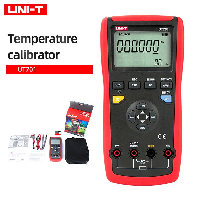 Uni-t UT701 เครื่องสอบเทียบอุณหภูมิแบบใช้มือถือความแม่นยําสูงและความสามารถสูง Thermocouple Calibrator