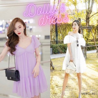 Merci.re l Dollys dress l MR002 l white,purple