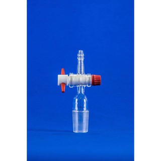 Adapter Vacuum With PTFE Stopcock Cone 24/29  อเดปเตอร์แก้วทางตรงพร้อมปลายเสียบสายยาง