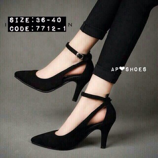 รองเท้าส้นสูงส้นเข็ม พร้อมส่ง! H7444