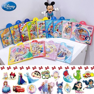 สติกเกอร์ตัวการ์ตูน 28 ชิ้น สติ๊กเกอร์กลิตเตอร์ Disney Frozen Mickey Princess Sophia สำหรับเด็ก