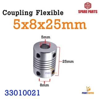 3D Printer Part Flexible Shaft Rigid Coupling Stepper Motor ที่จับแกนมอเตอร์ อะไหล่เครื่องพิมพ์ สามมิติ