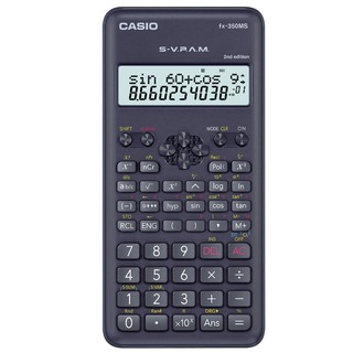 เครื่องคิดเลขวิทยาศาสตร์ สีดำ คาสิโอ FX-350MS-2 Casio Scientific Black Calculator FX-350MS-2