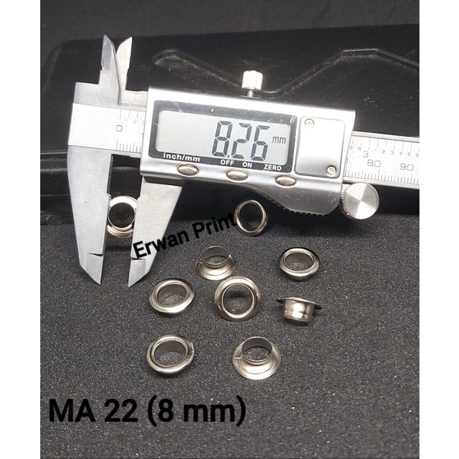 MATA CHICKEN EYES 22 / CHICKEN EYES 8 MM NICKEL / 10 กรัม