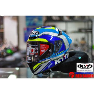 KYT TT-COUSE GRANDPRIX WHITE-BLUE