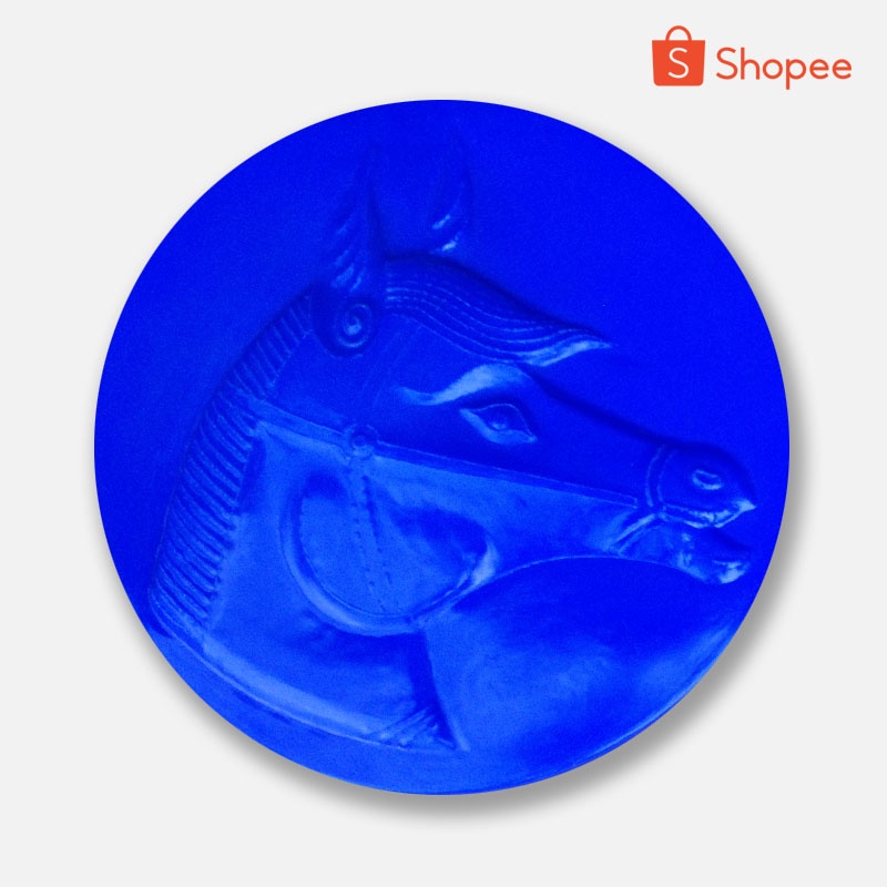 ฝาพลาสติก ลายม้า [สำหรับครอบถังพลาสติก 200 ลิตร]