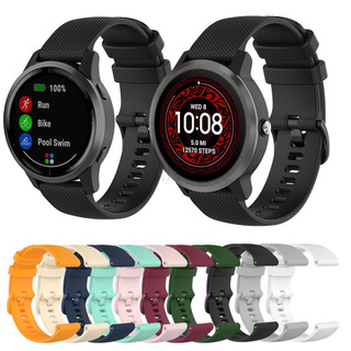 สายนาฬิกาข้อมือซิลิโคน 18 20 22 มม. สําหรับ Garmin Vivoactive 3 4 4S / Venu 2 2S สําหรับ Samsung Galaxy 42 มม. 46 มม.