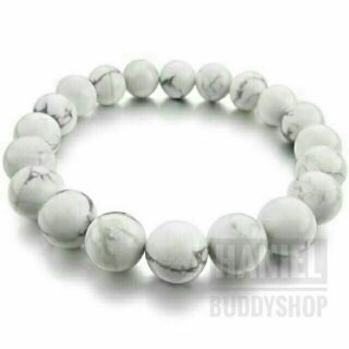 สร้อยข้อมือ ฮาวท์ไลท์ (Howlite)