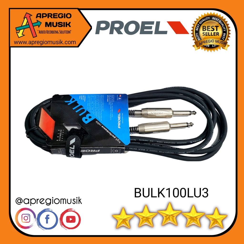 PROEL BULK100LU3 BULK 100 LU3 สายเครื่องมือเดิม