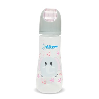 Thaiken ขวดนม 8oz/250ml สีชมพู 101603 Attoon GiGGLES Feeding Bottle 8858740515573