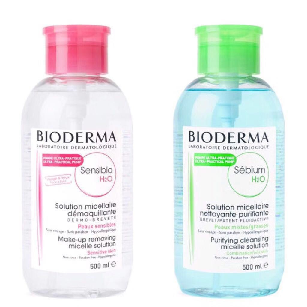 Bioderma Sensibio /Sebium H2O Make-Up Removing Micelle Solution 500mlพร้อมส่ง
