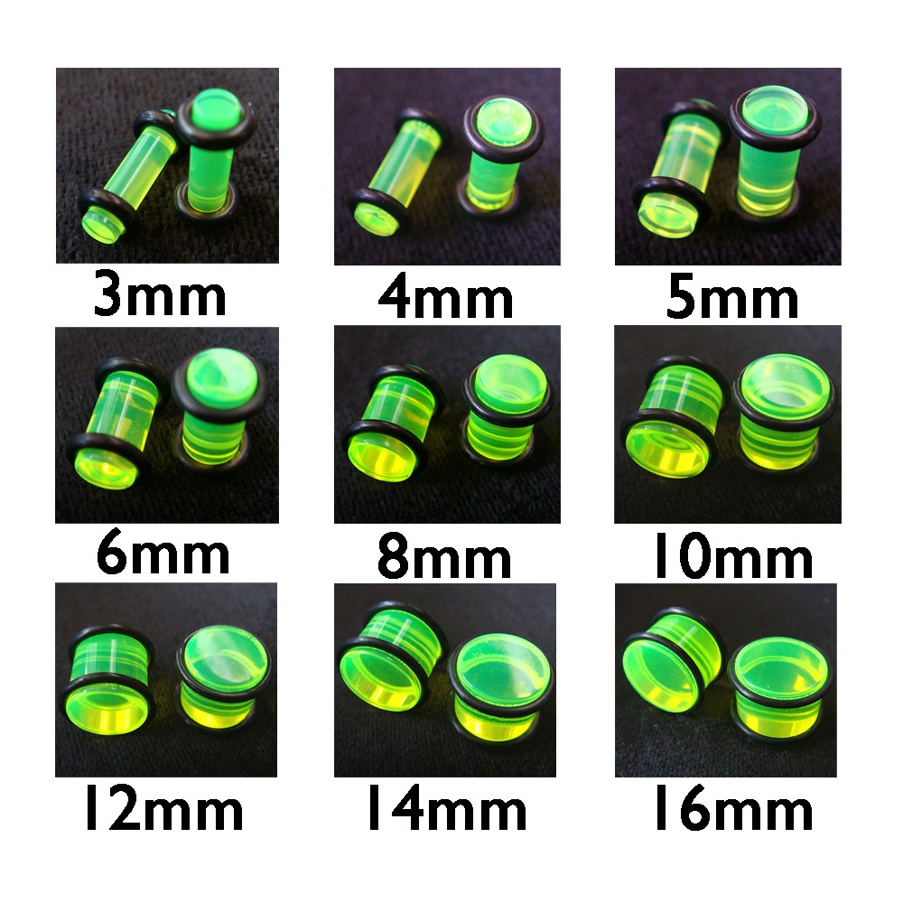 3 - 16 mm มิล จิวขยายหู ตัวระเบิดหู แท่งขยายหู จิวปลั๊ก เจาะร่างกาย จิวหู จิวระเบิดหู ต่างหู ต่างหูช