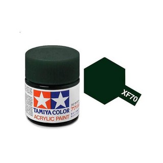 สีทามิย่าสูตรน้ำ Tamiya Acrylic XF70 Dark Green 2 10ml