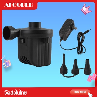 BKK Air Pump เครื่องสูบลม ที่สูบลม ปั๊มเป่าลมยาง ที่สูบลมไฟฟ้า 3 in 1 พกพาได้ พร้อมหัว 3 ขนาด