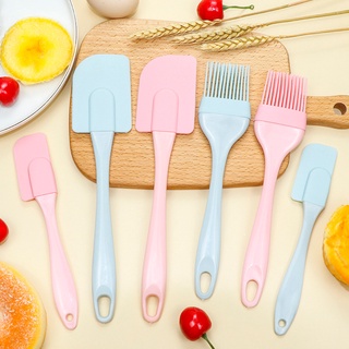 3 ชิ้น / เซ็ตไม้พายซิลิโคนเครื่องมืออบซิลิโคนไม้พายไม้พายครีมไม้พาย DIY เครื่องมืออบ