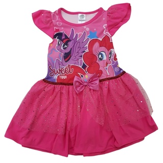 เสื้อผ้าเด็กลิขสิทธิ์แท้พร้อมส่ง เด็กผู้หญิง ชุดกระโปรง ชุดเดรส  My Little Pony  MLP215-55 มายลิตเติ้ลโพนี่ BestShirt