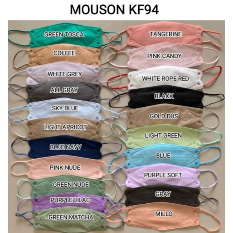 หน้ากาก Mouson series KF94 แพ็คละ 10 ชิ้น