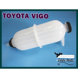 TOYOTA VIGO COOLANT BOTTLE SET PLASTIC // หม้อพักน้ำสำรองขาวขุ่น พร้อมฝาสีดำ วีโก้ สินค้าคุณภาพดี