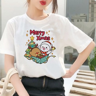 Merry Christmas Peach Goma T-Shirt Cute Spiritual Unisex Women Men Jumbo Oversize Short Sleeve