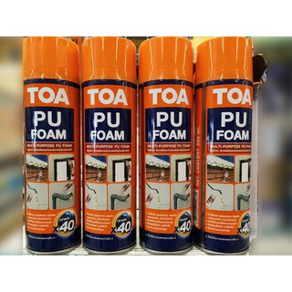 สเปรย์พียูโฟมTOA PU Foamสเปรย์โฟมอเนกประสงค์ชนิดขยายตัวได้ถึง40เท่า