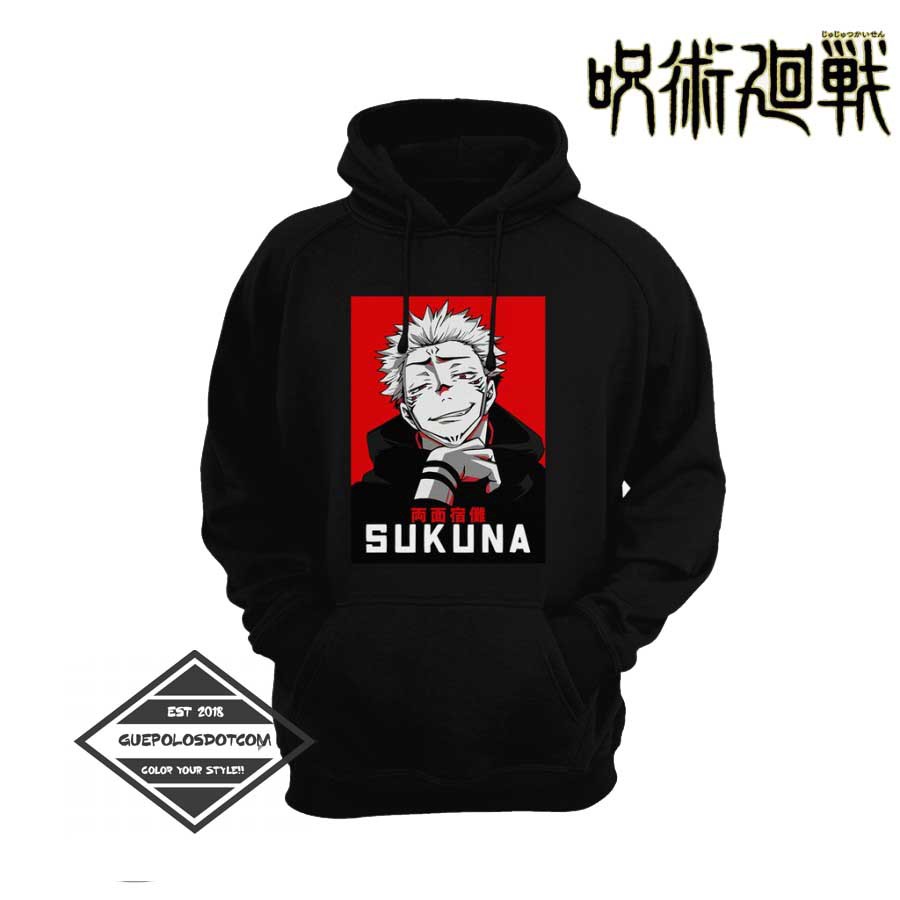 Ryomen Sukuna Anime Jujutsu Kaisen เสื้อกันหนาวมีฮู้ด - Ryomen Sukuna Jacket - HOODIE