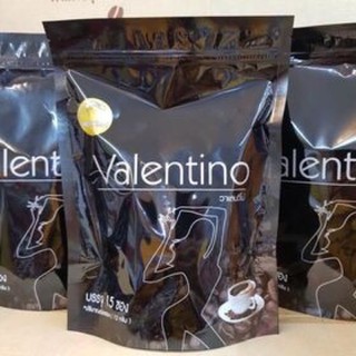 กาแฟดำ แบบถุง (1ถุง 15 ซอง) Valentino Coffee กาแฟวาเลนติโน่ มีอย.