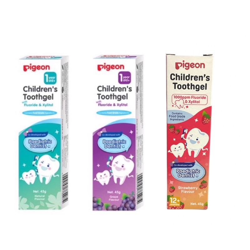 Pigeon- ยาสีฟันเจลสำหรับเด็ก 6 เดือนขึ้นไป กลืนได้
