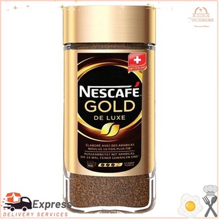 ว๊าว🍟 เนสกาแฟ โกลด์ เดอ ลุกซ์ กาแฟสำเร็จรูป 200กรัม Nescafe Gold Deluxe Instant Coffee 200 grams