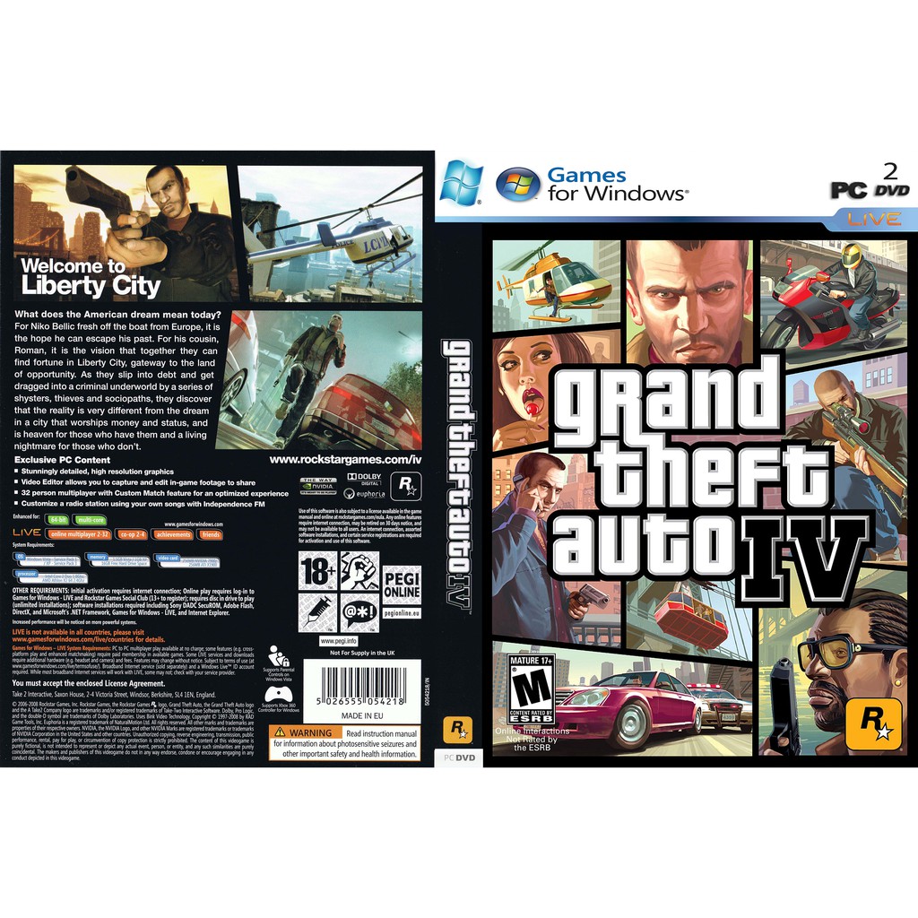 GTA IV PC GAME [ปิด INSTALLATION]