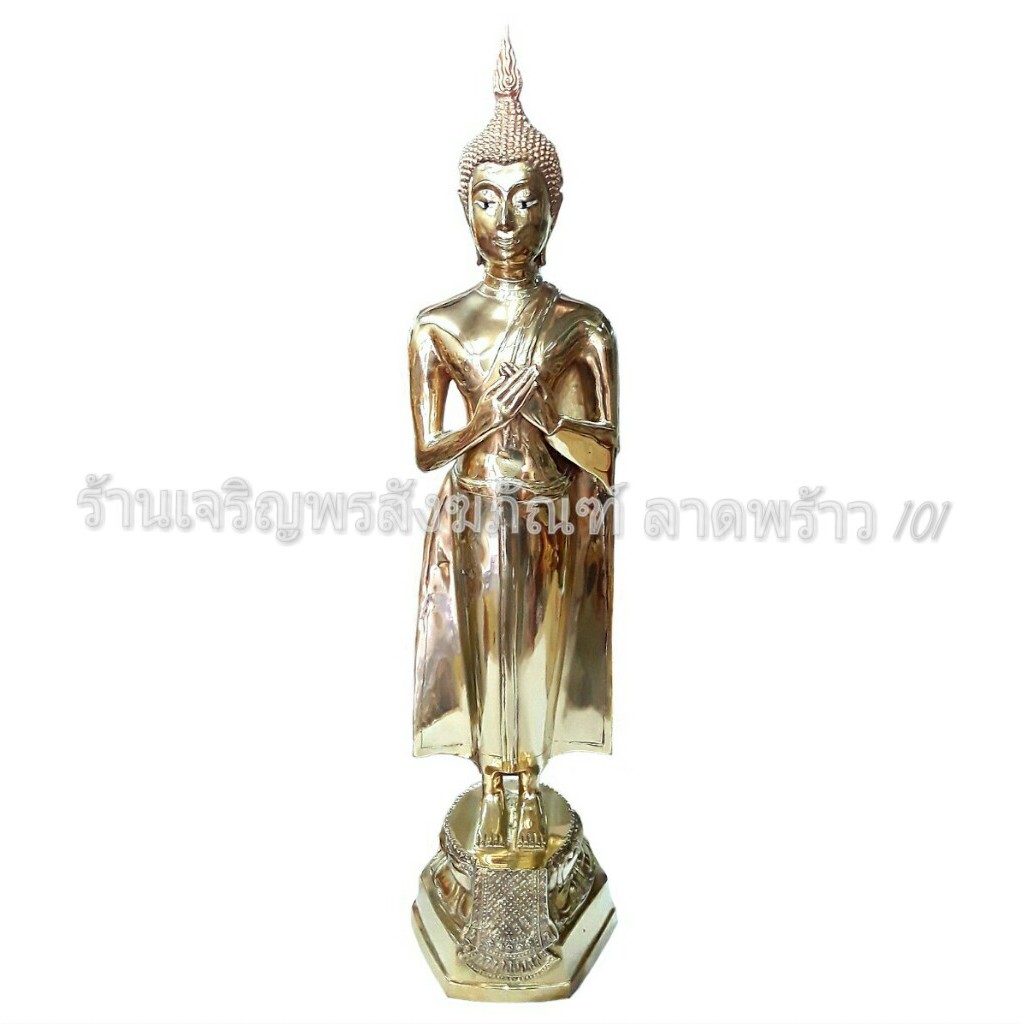 พระพุทธรูป ขนาดหน้าตัก9นิ้ว ประจำวันเกิด พระปางวันศุกร์ พระปางรำพึง   พระพุทธรูปทองเหลือง