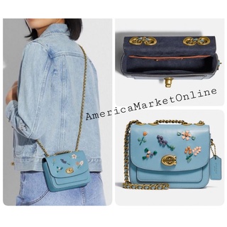 กระเป๋าหนัง COACH/ Madison Shoulder Bag 16 With Floral Embroidery (COACH C3480)