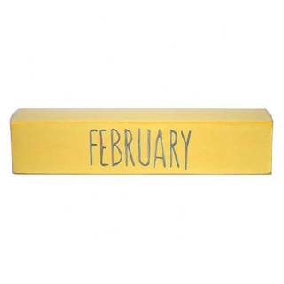 ผ้าขนหนูแบบนาโน ปักลาย FEBRUARY ขนาด 27x54 นิ้ว