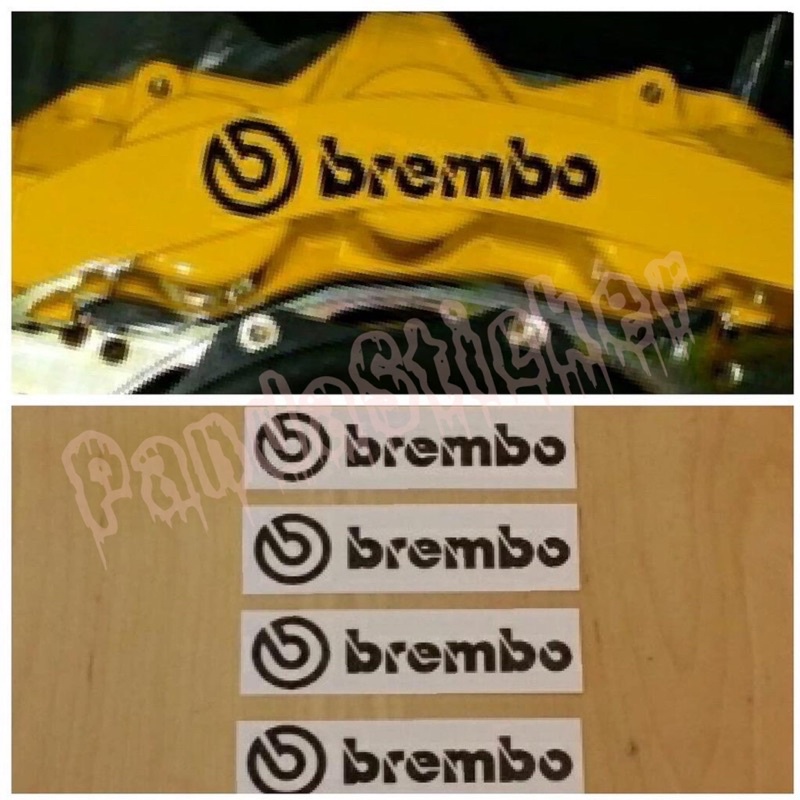 BREMBO 1SET 4PCS HIGH GRADE caliper STICKER สติ๊กเกอร์ทดแทน brembo caliper