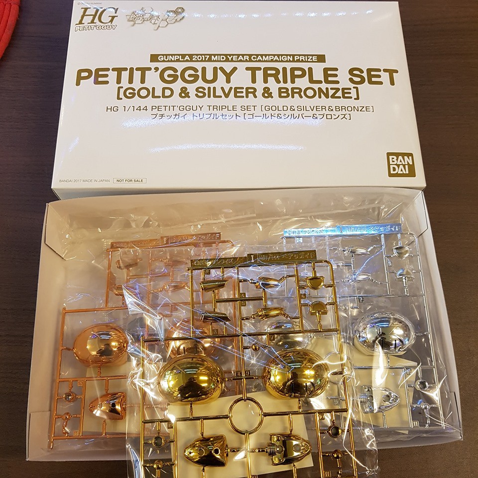 petit gguy triple set ของรางวัลจับฉลาด ปี2017 + set gundam marker