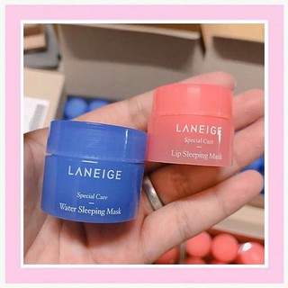 Laneige water sleeping mask 15ml. &amp; Laneige lip sleeping mask 3g. แท้100%